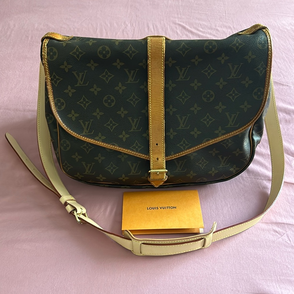 Louis Vuitton Monogram Canvas Crossbody Bag in Brown and Natural Vachetta - Picture 1 of 6